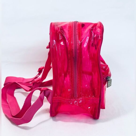 FILA Neon Pink Clear Jelly Mini Backpack - Picture 5 of 11